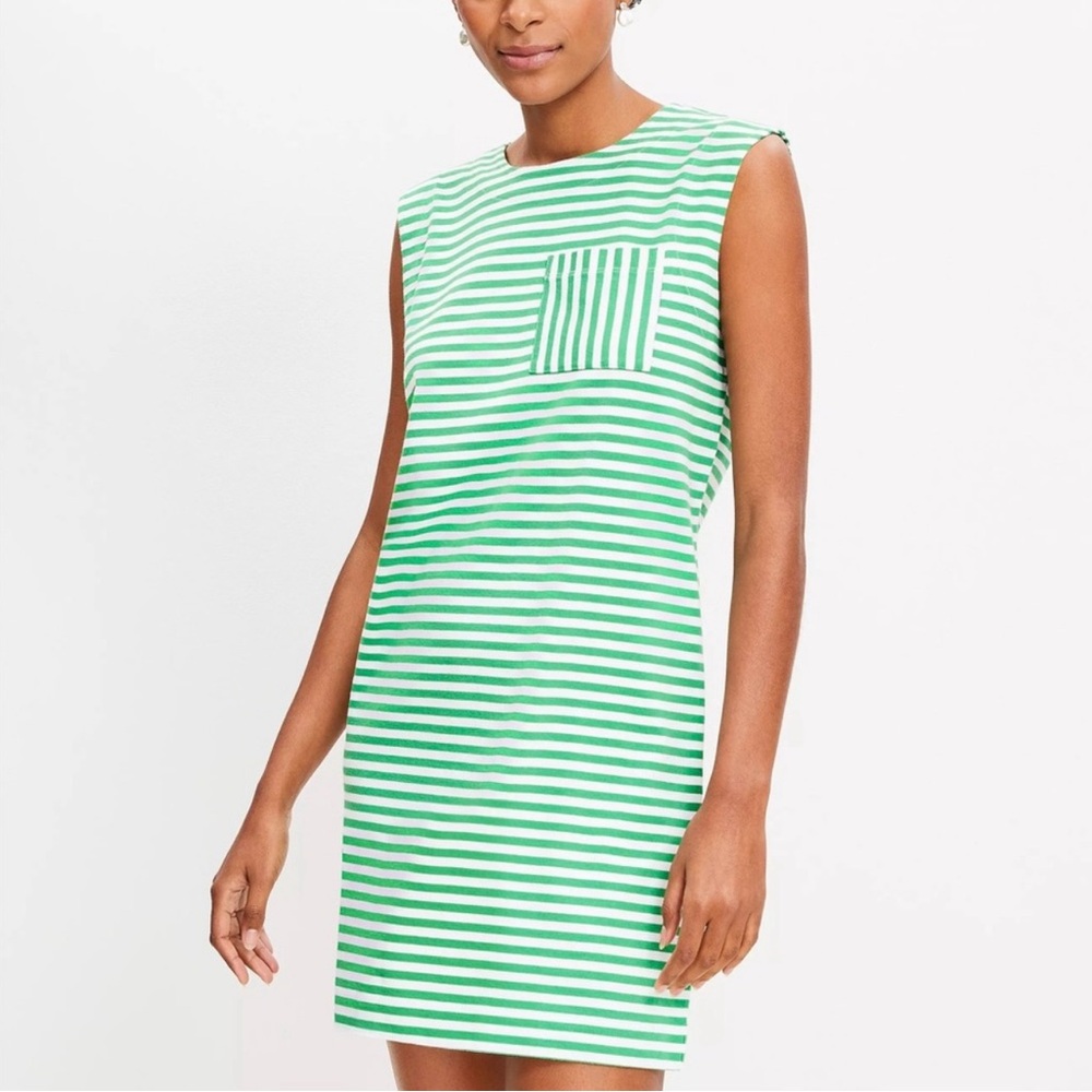 Loft Striped Pocket Muscle Tee Dress, never worn, X-Large